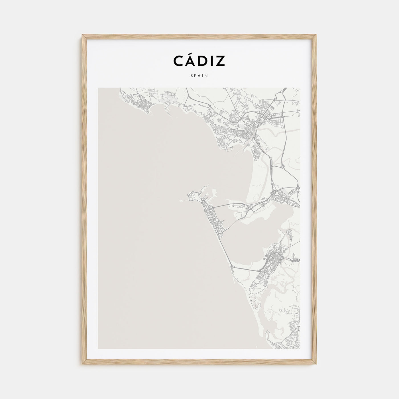 Cádiz Map Portrait Poster