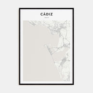 Cádiz Map Portrait Poster