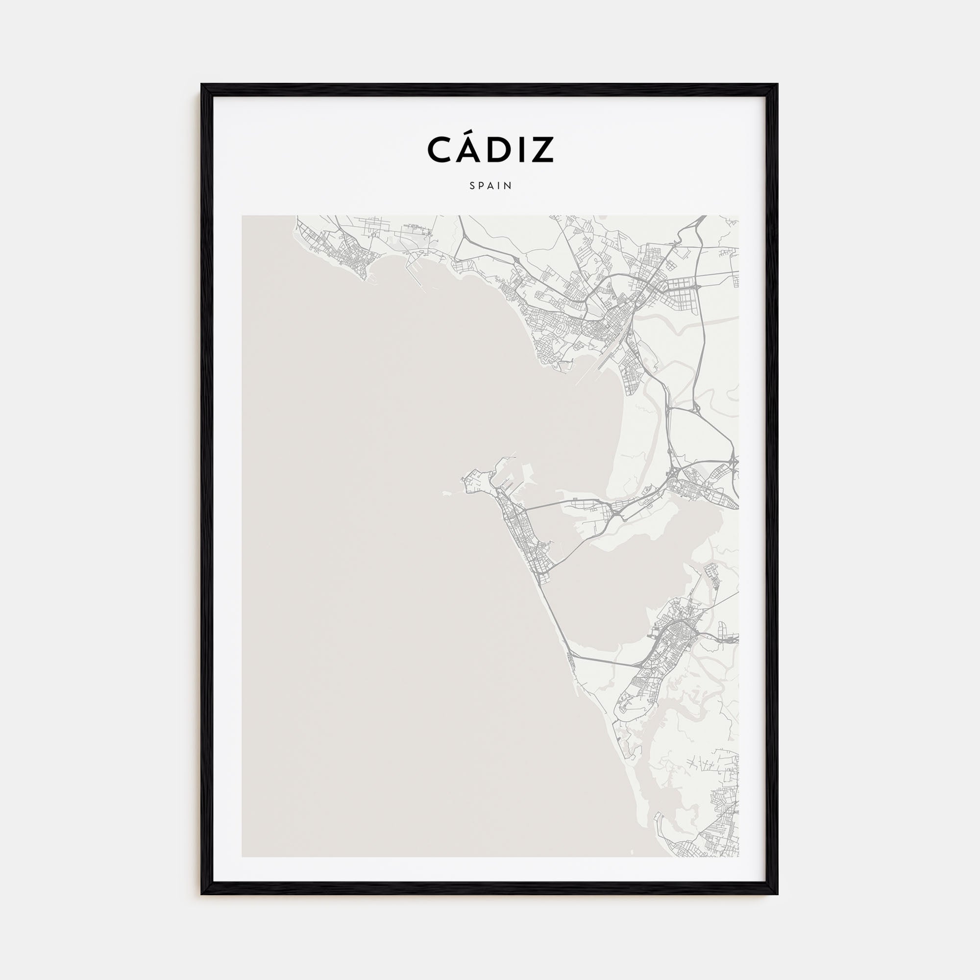 Cádiz Map Portrait Poster