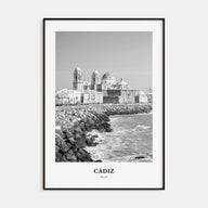 Cádiz Portrait B&W Poster