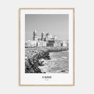 Cádiz Portrait B&W Poster