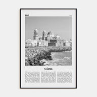 Cádiz Travel B&W Poster
