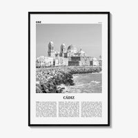 Cadiz Print Black and White, Cádiz Wall Art, Cádiz Poster, Cádiz Photo, Cádiz Wall Decor, City Art Print, Andalucia, Spain, España, Europe