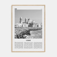 Cádiz Travel B&W Poster