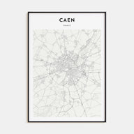 Caen Map Portrait Poster