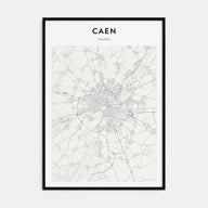 Caen Map Portrait Poster