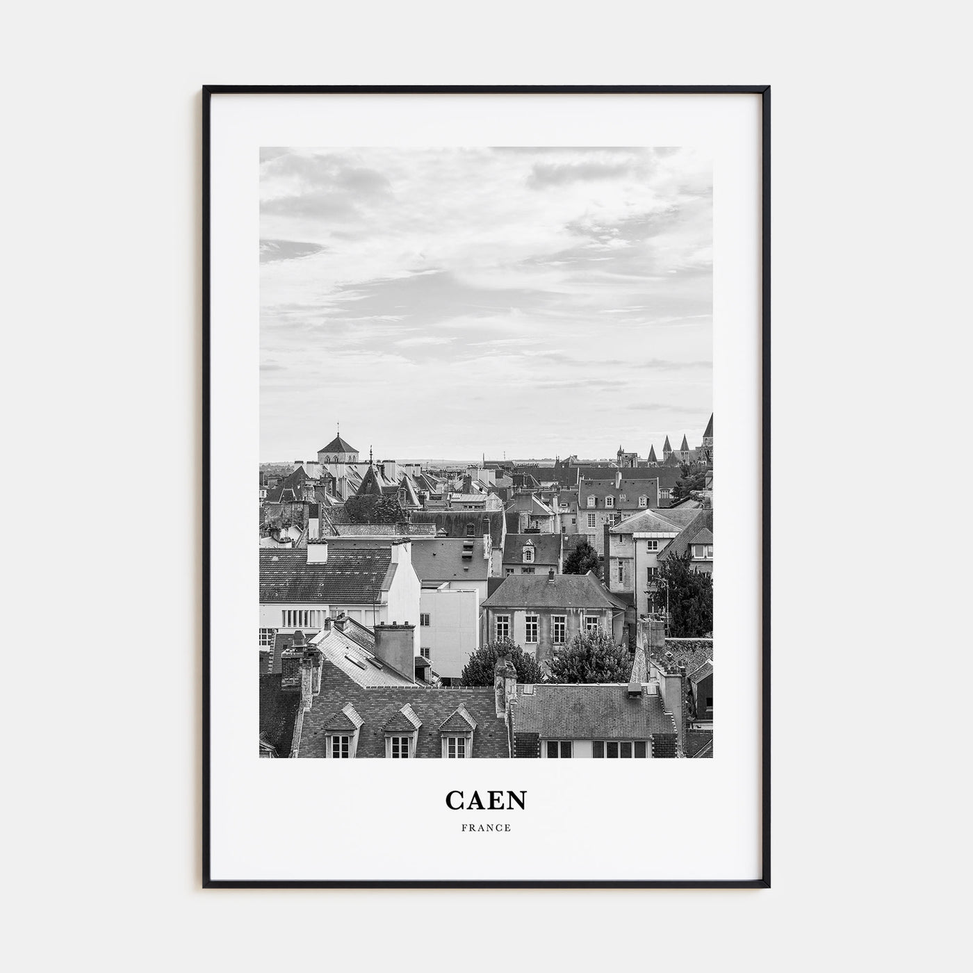 Caen Portrait B&W No 2 Poster
