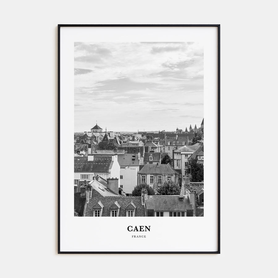Caen Portrait B&W No 2 Poster