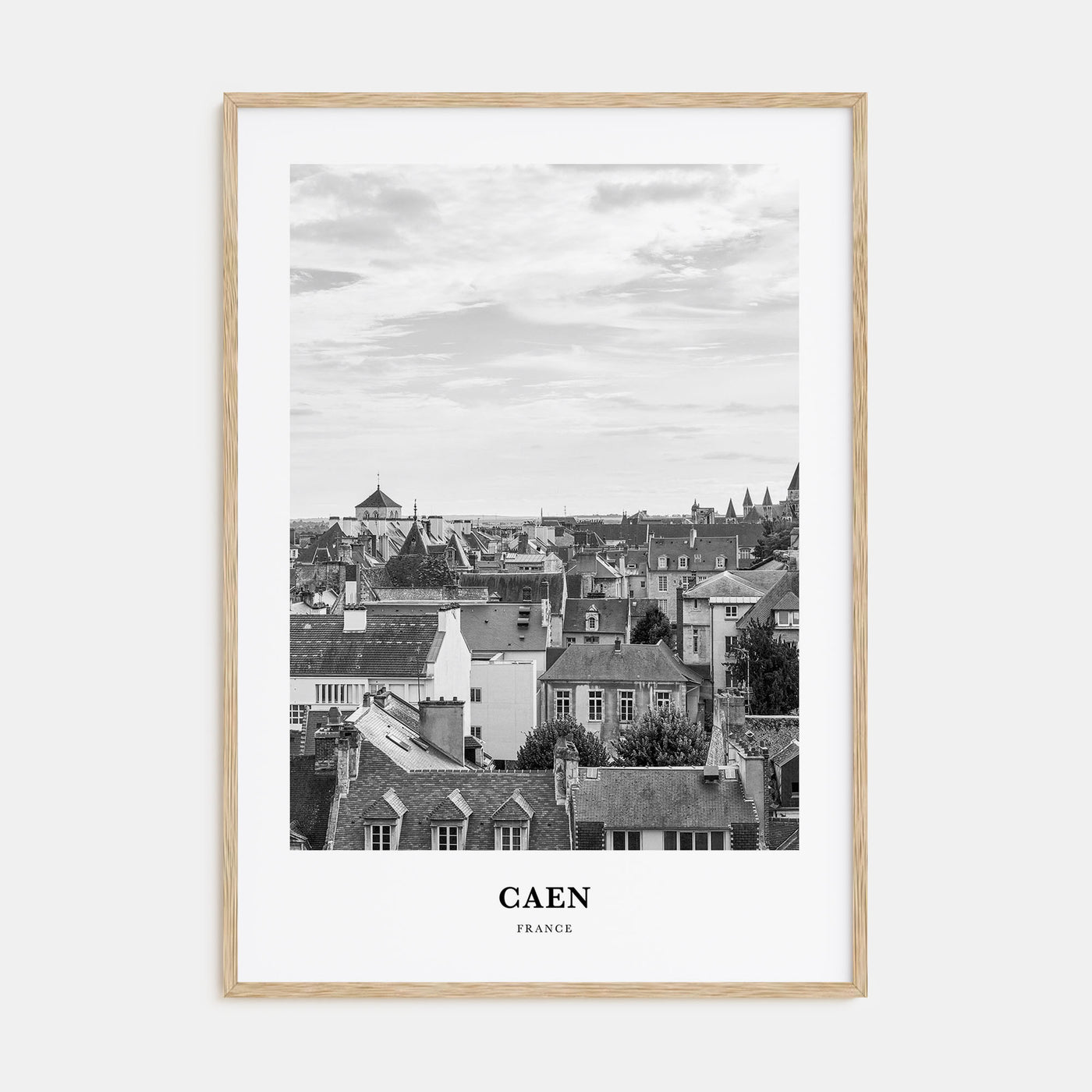 Caen Portrait B&W No 2 Poster