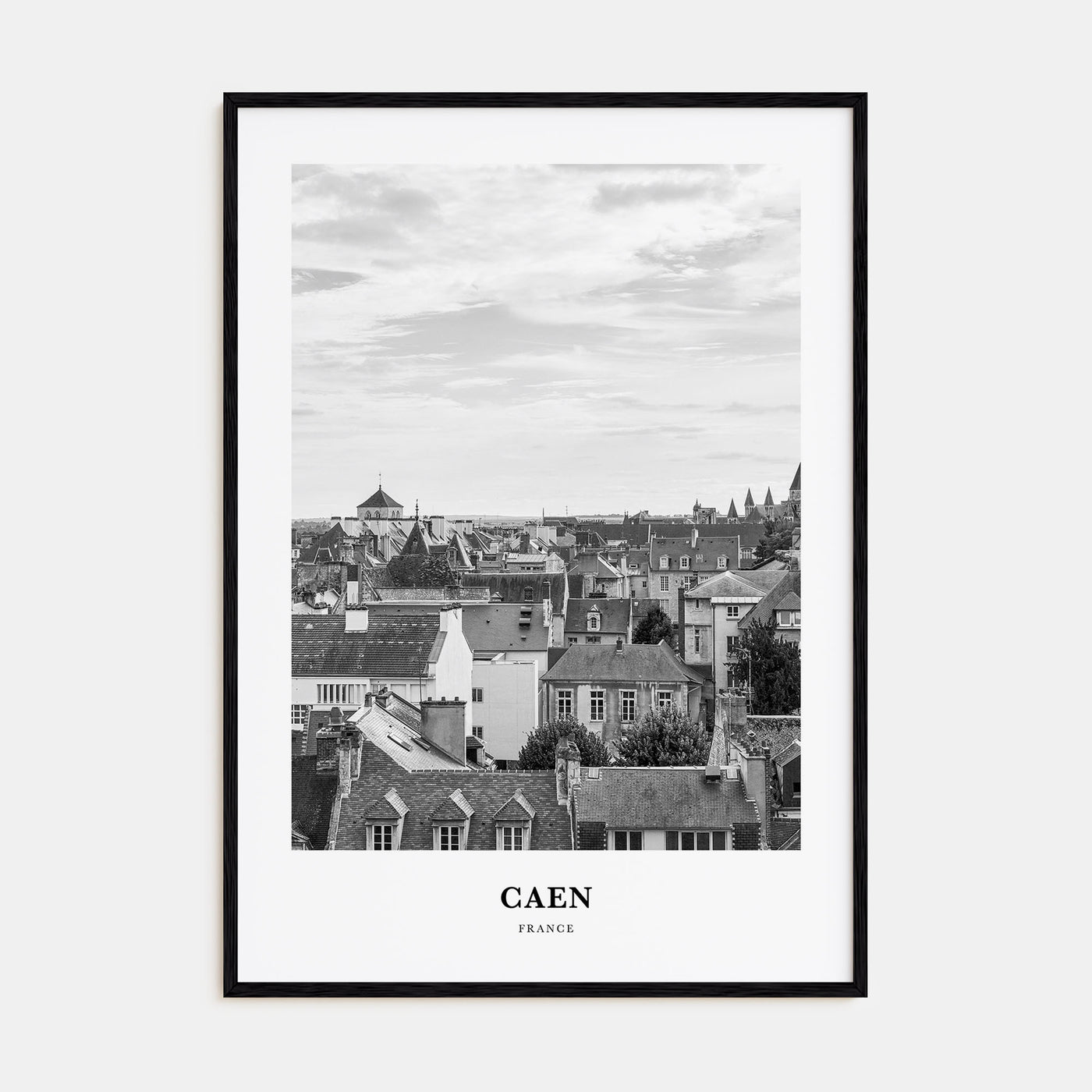 Caen Portrait B&W No 2 Poster