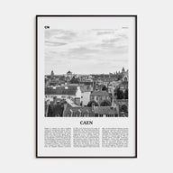 Caen Travel B&W No 1 Poster
