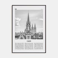 Caen Travel B&W No 2 Poster