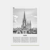 Caen Travel B&W No 2 Poster