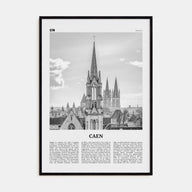 Caen Travel B&W No 2 Poster