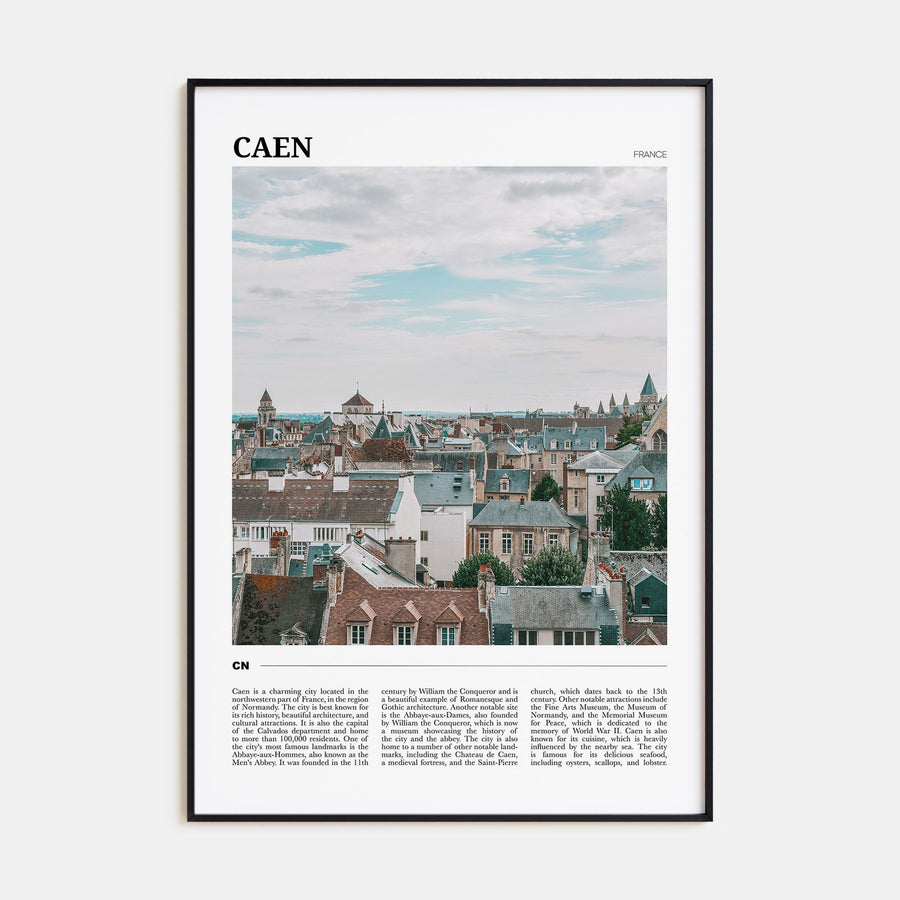 Caen Travel Color Poster