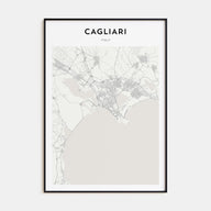 Cagliari Map Portrait Poster