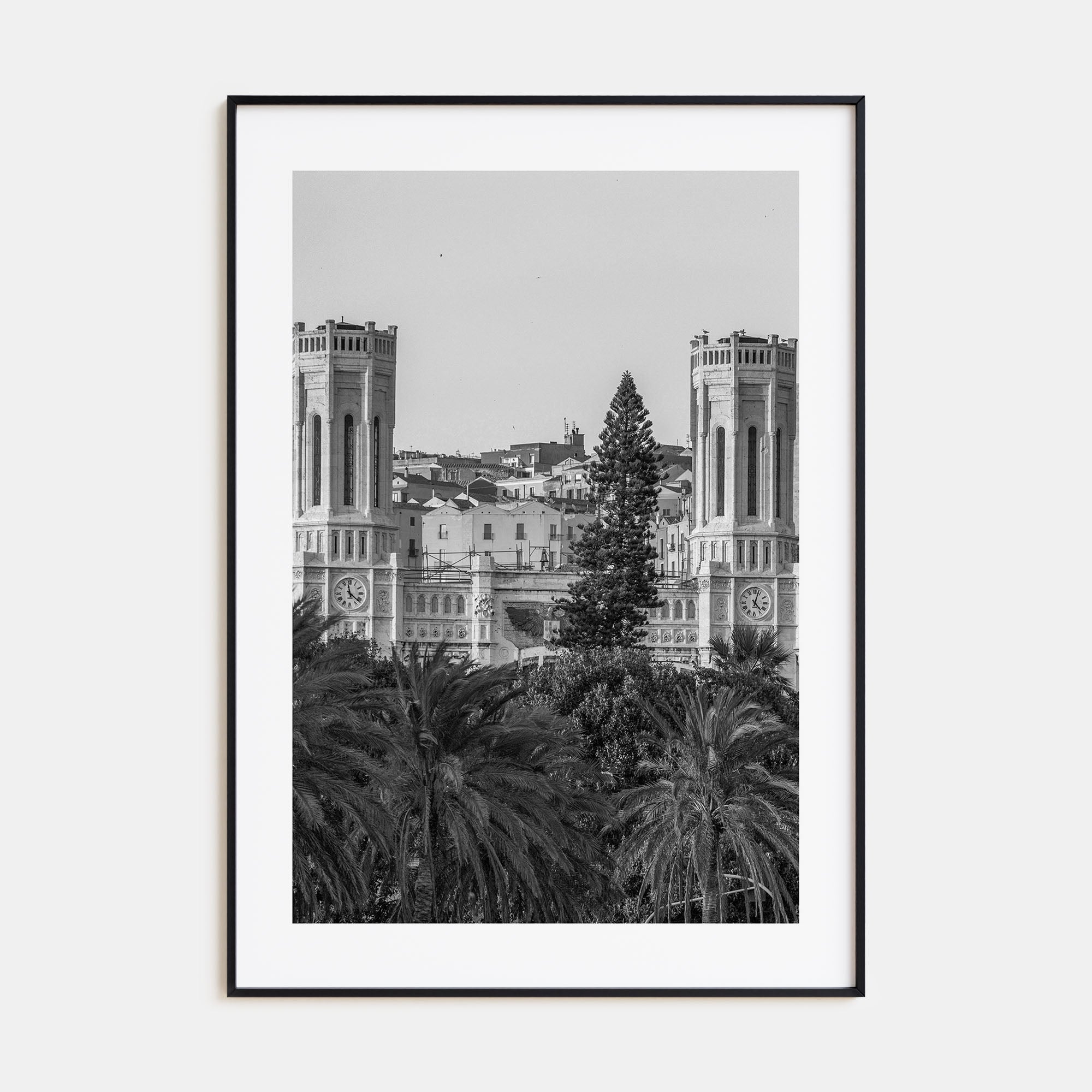 Cagliari Photo B&W Poster