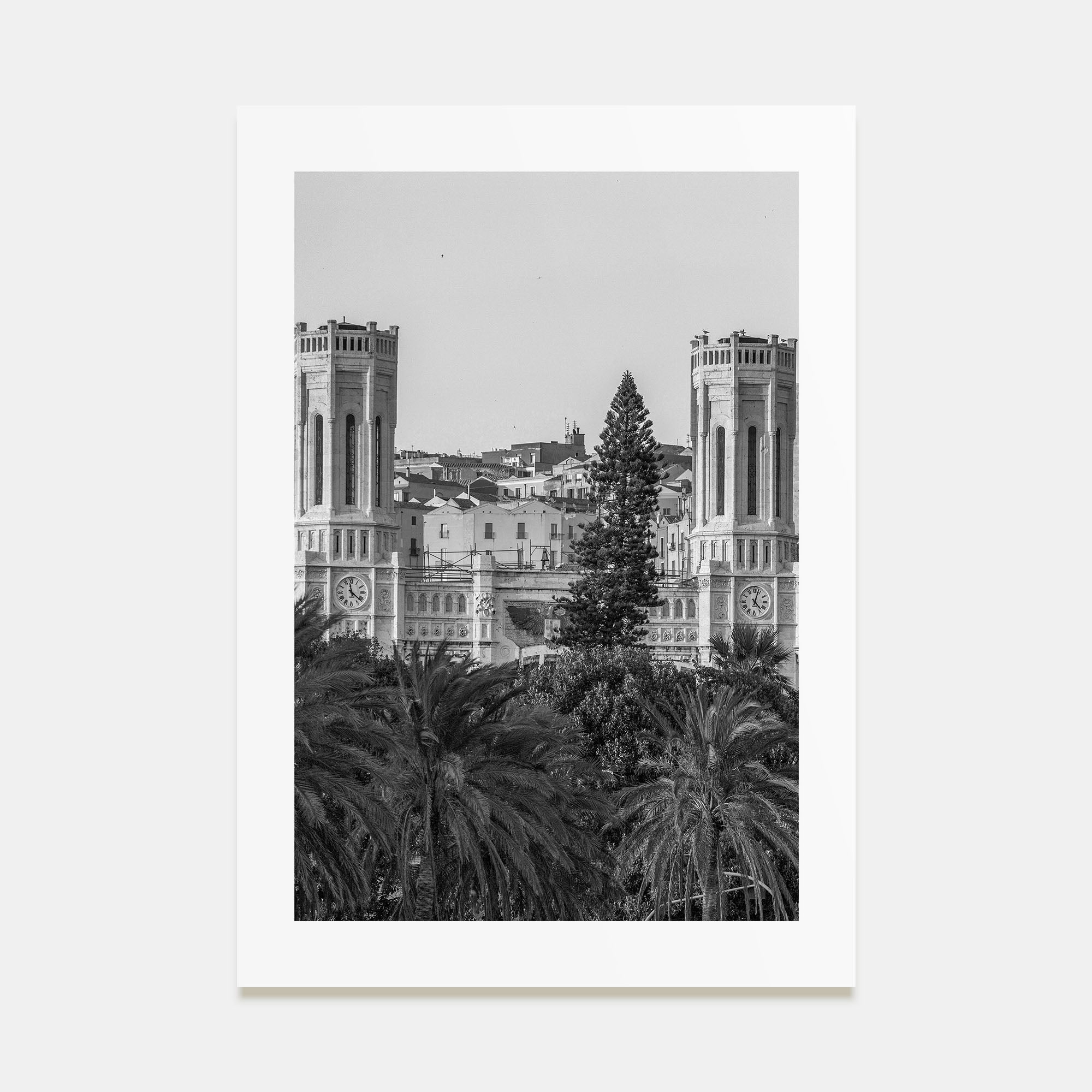 Cagliari Photo B&W Poster