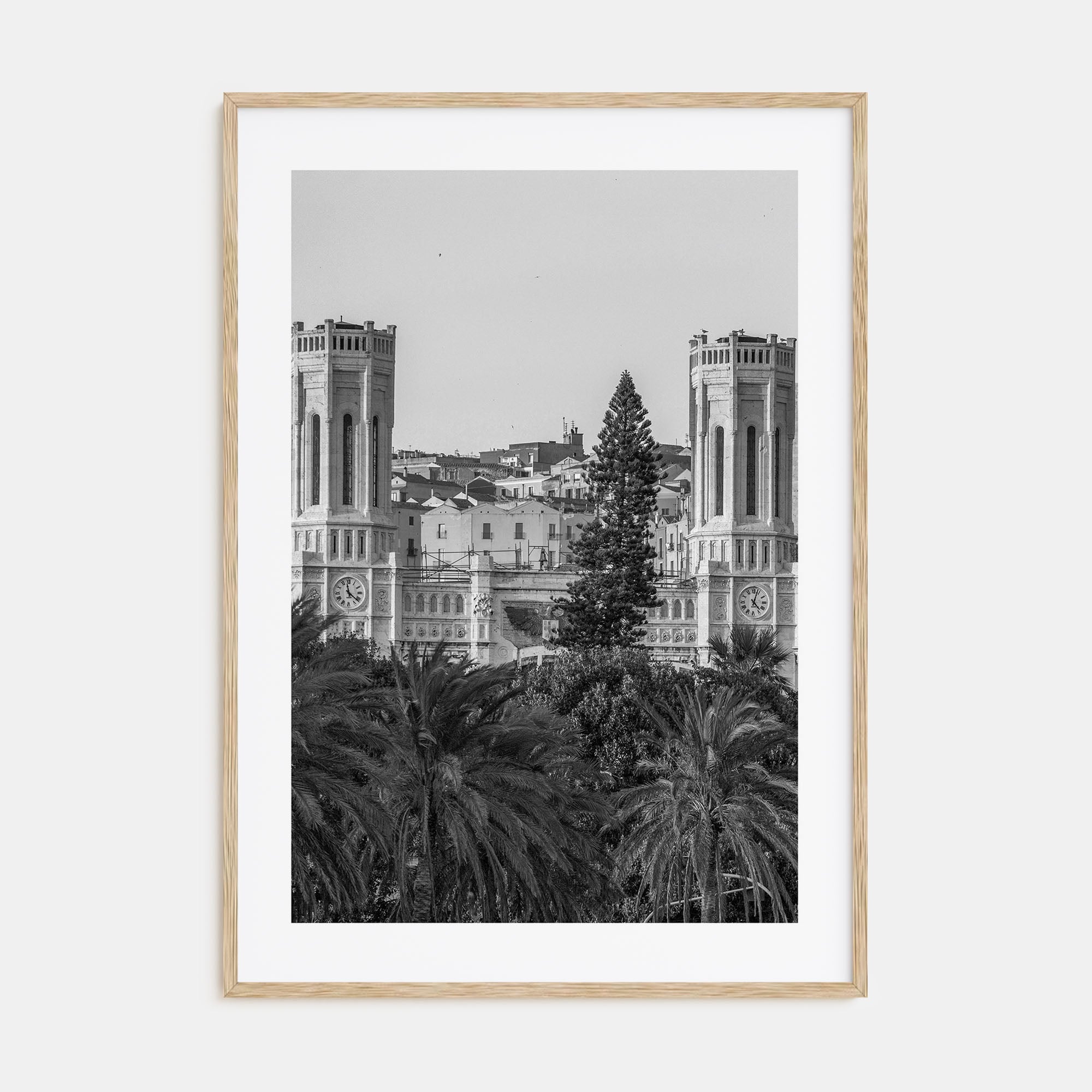 Cagliari Photo B&W Poster