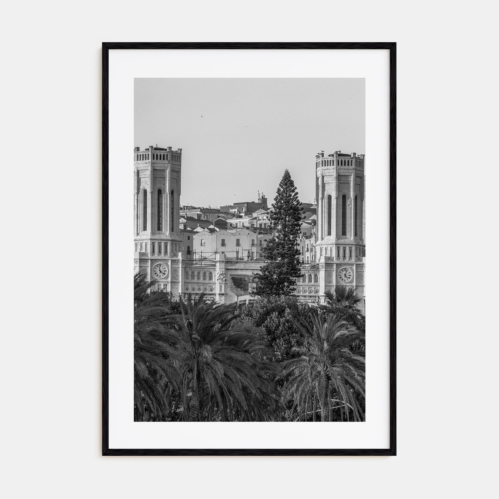 Cagliari Photo B&W Poster