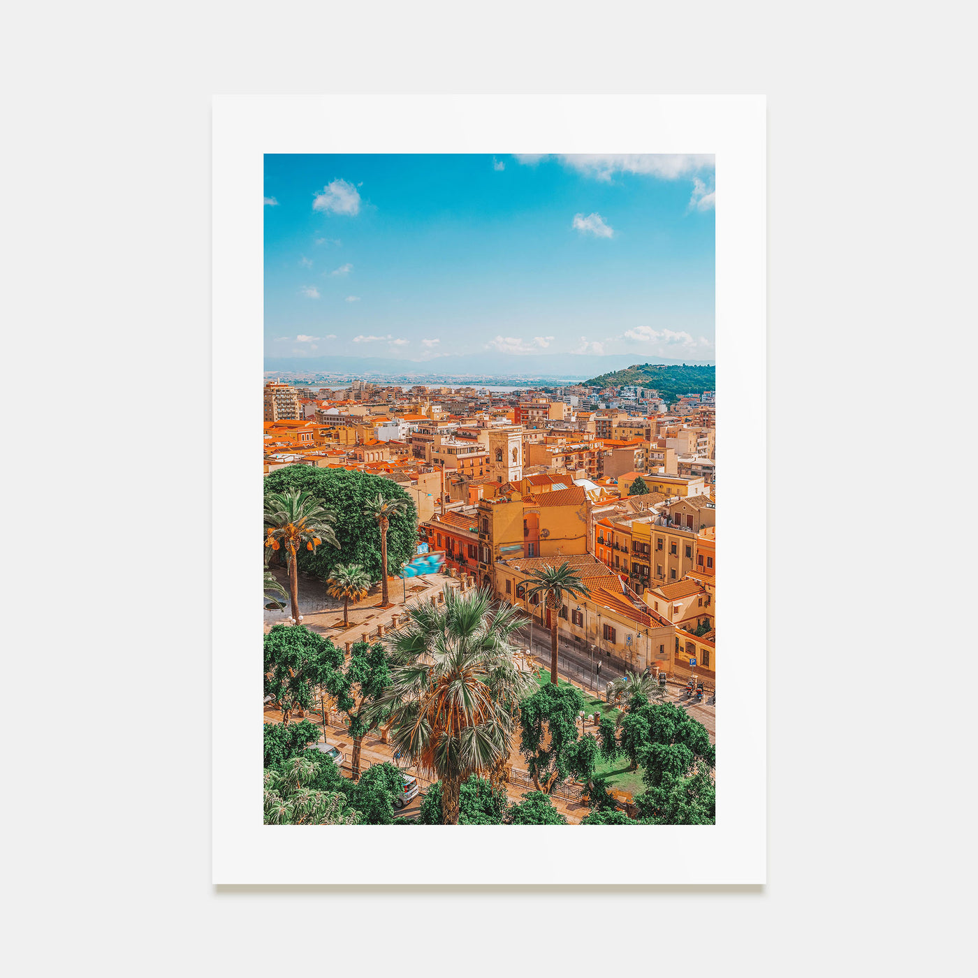 Cagliari Photo Color Poster