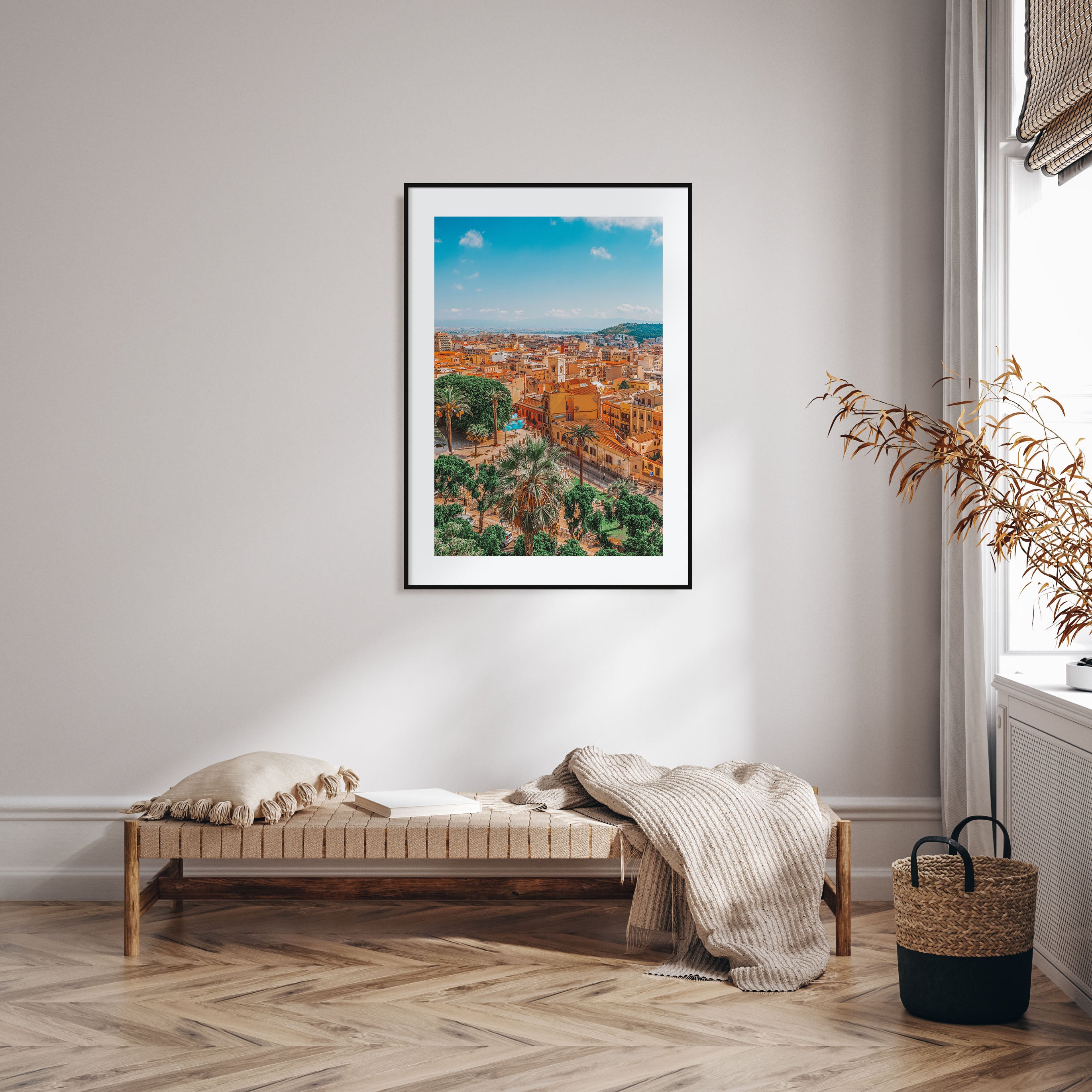 Cagliari Photo Color Poster