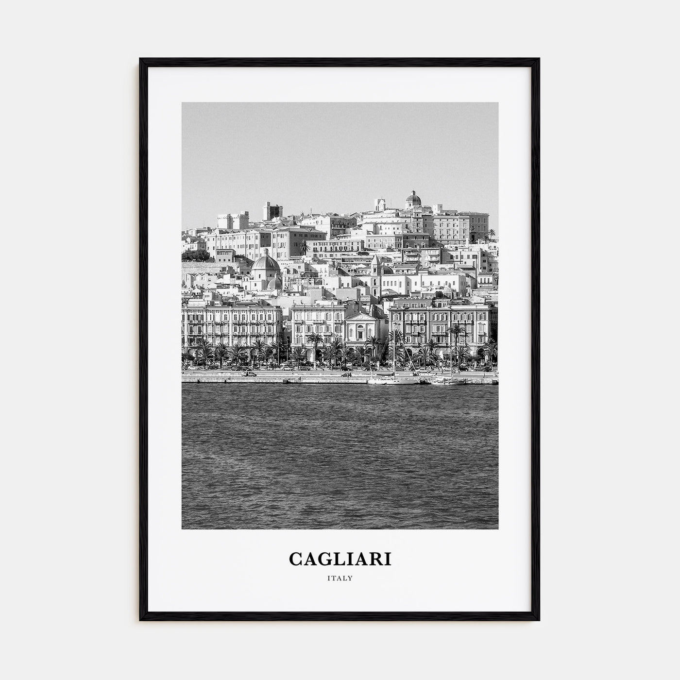 Cagliari Portrait B&W No 1 Poster