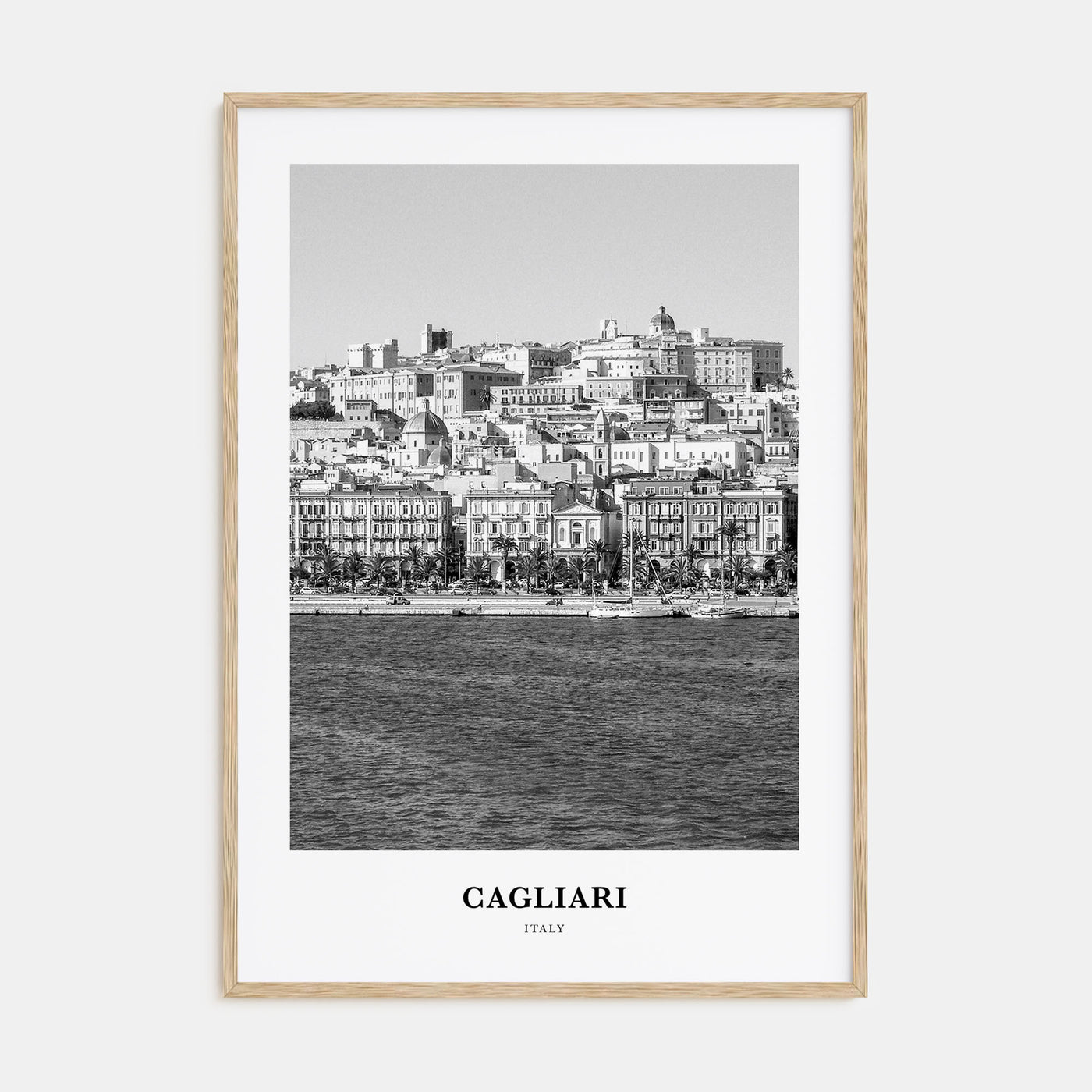 Cagliari Portrait B&W No 1 Poster