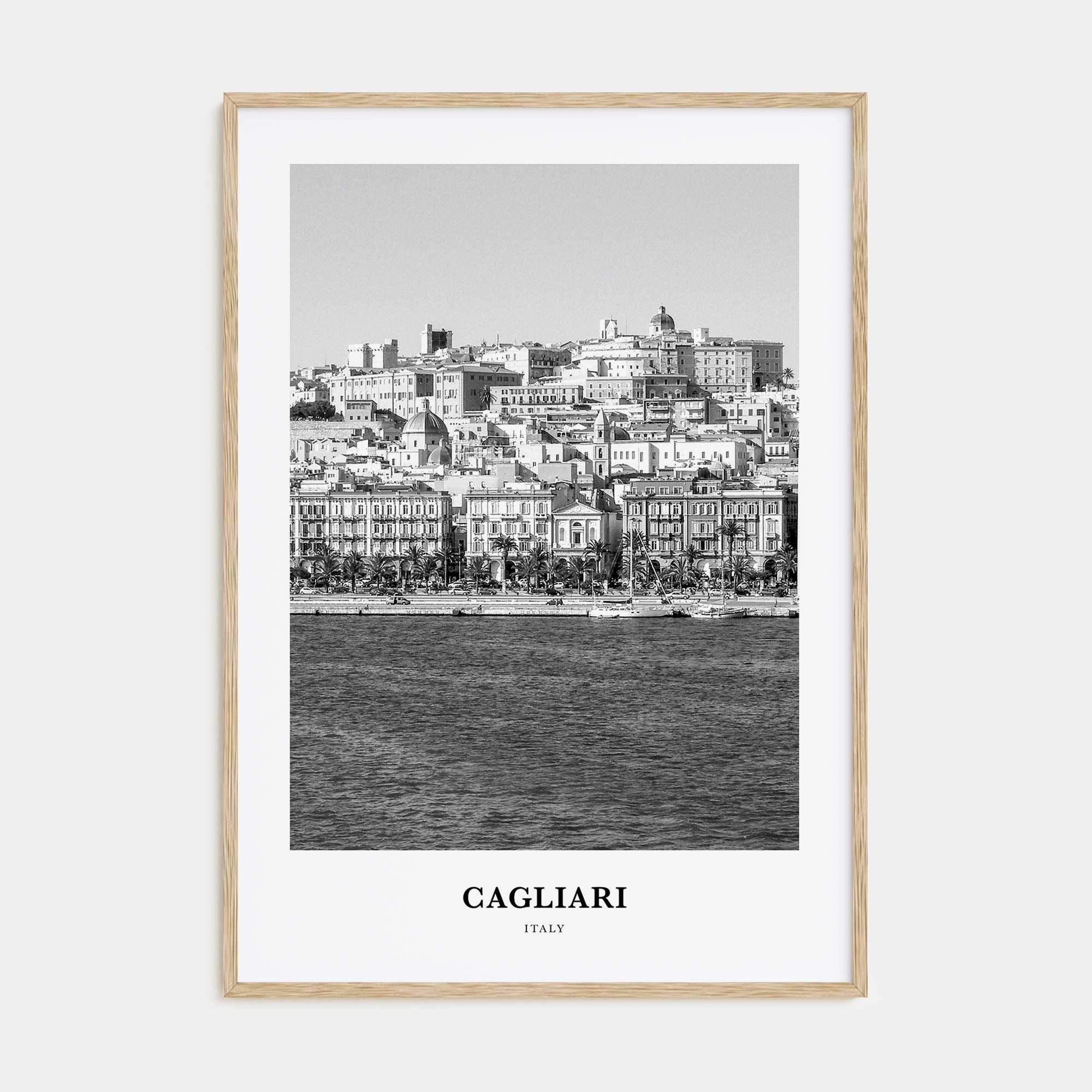 Cagliari Portrait B&W No 1 Poster