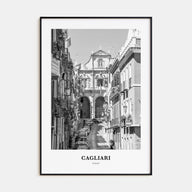 Cagliari Portrait B&W No 2 Poster