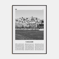 Cagliari Travel B&W No 1 Poster