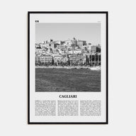 Cagliari Travel B&W No 1 Poster
