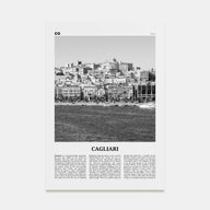 Cagliari Travel B&W No 1 Poster