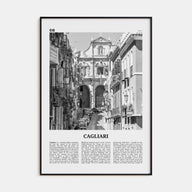Cagliari Travel B&W No 2 Poster