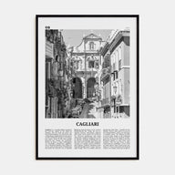 Cagliari Travel B&W No 2 Poster
