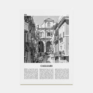 Cagliari Travel B&W No 2 Poster