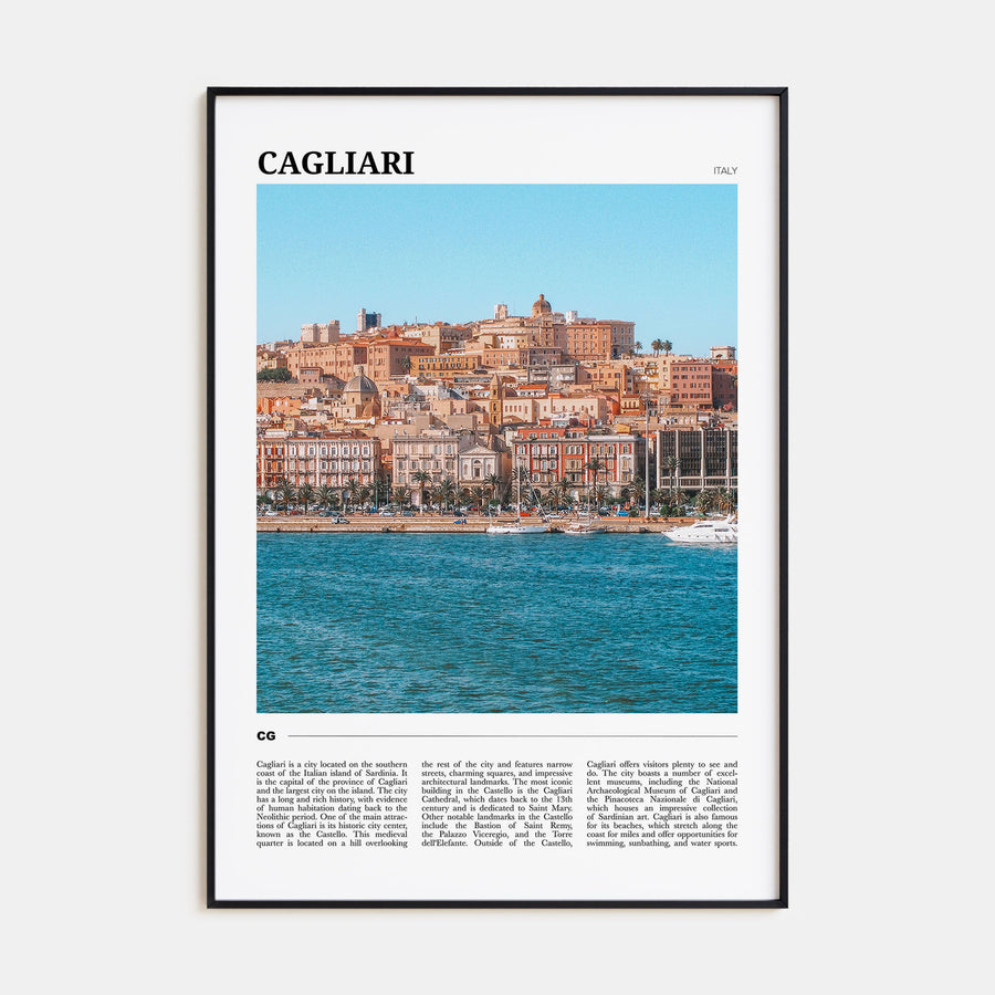 Cagliari Travel Color Poster