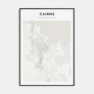 Cairns Map Portrait Poster