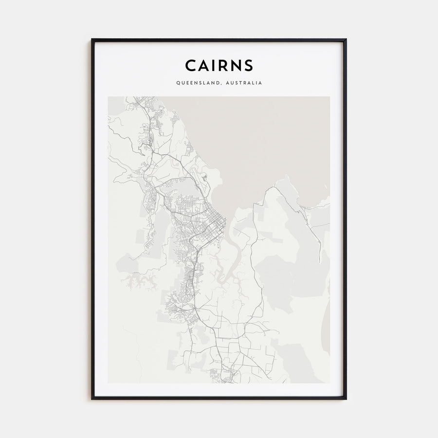 Cairns Map Portrait Poster