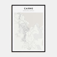 Cairns Map Portrait Poster