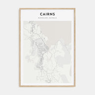 Cairns Map Portrait Poster