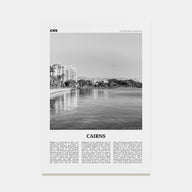 Cairns Travel B&W Poster