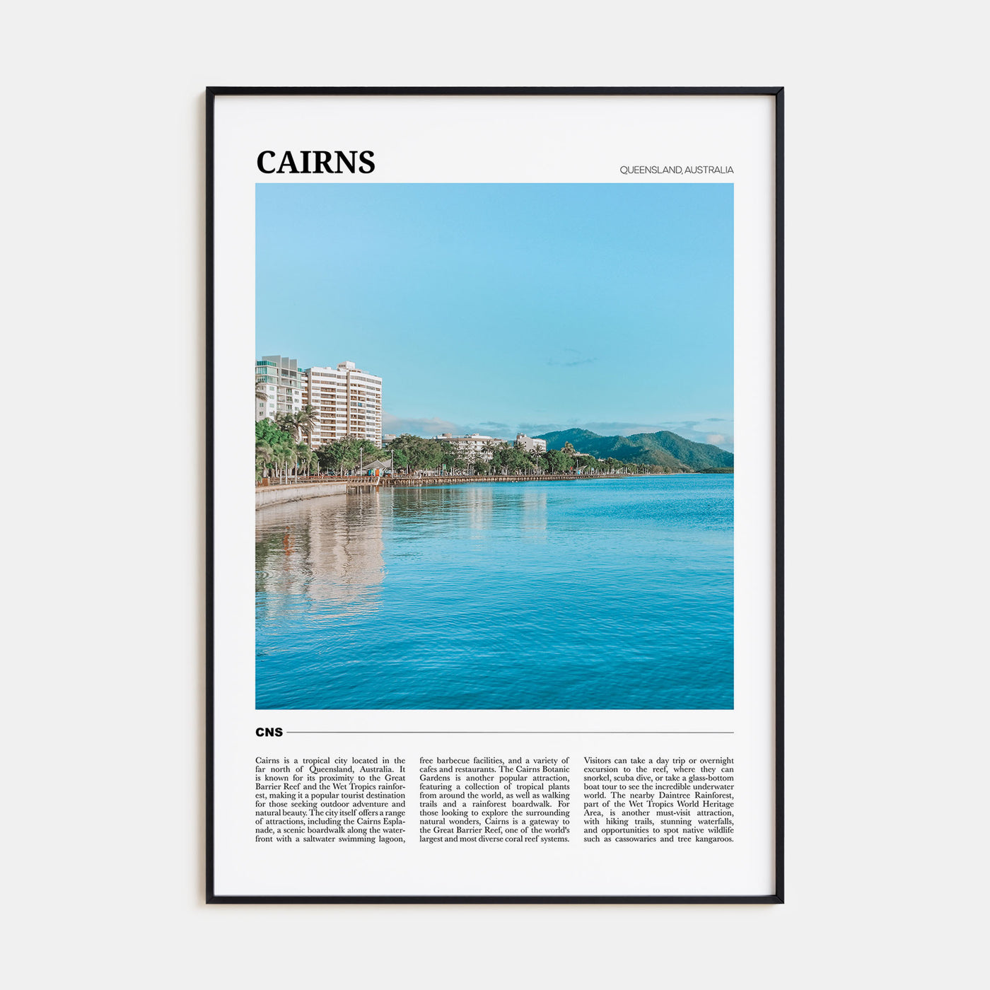 Cairns Travel Color Poster