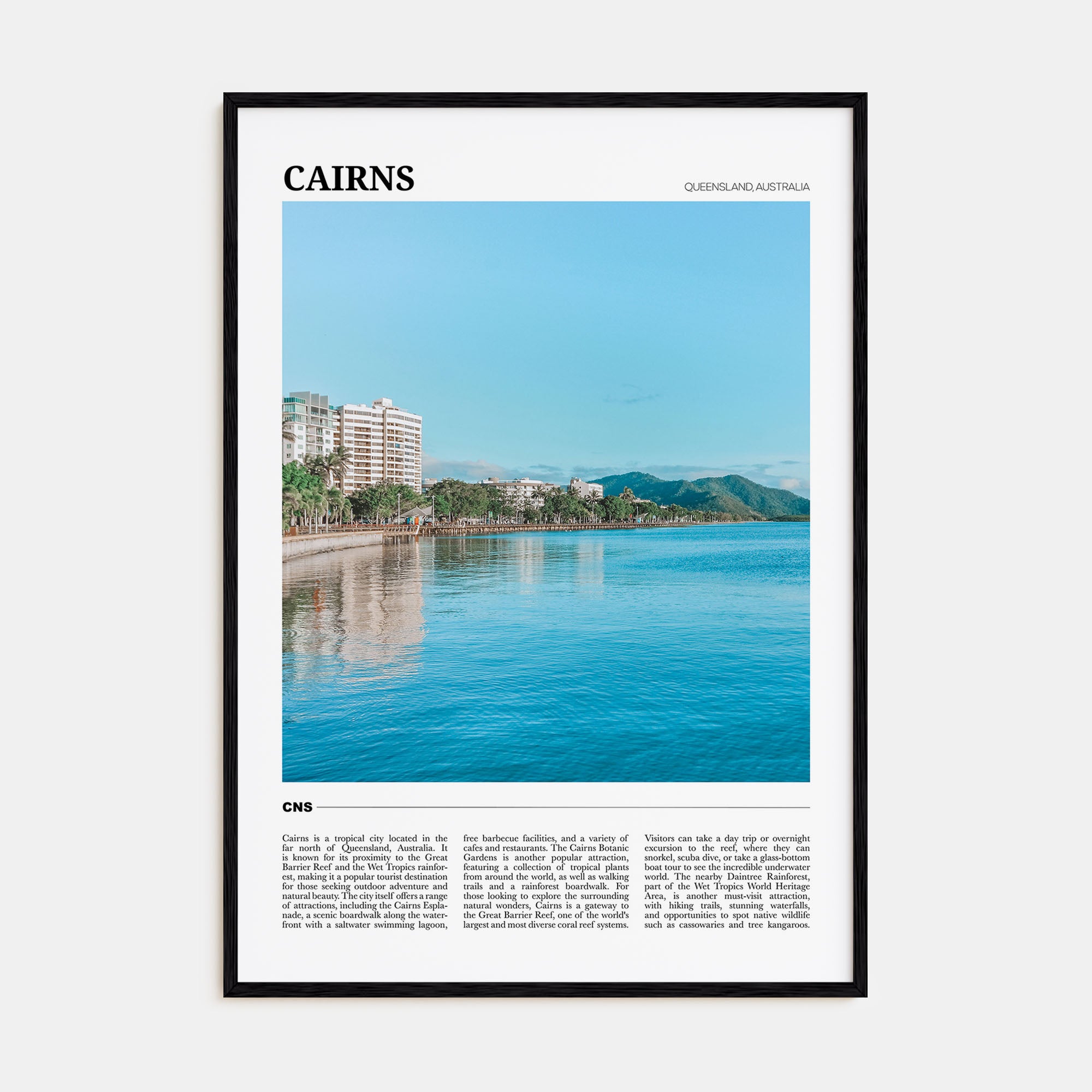Cairns Travel Color Poster