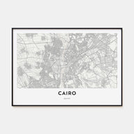 Cairo Map Landscape Poster