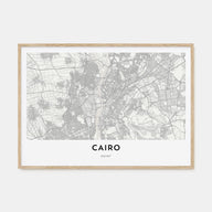 Cairo Map Landscape Poster