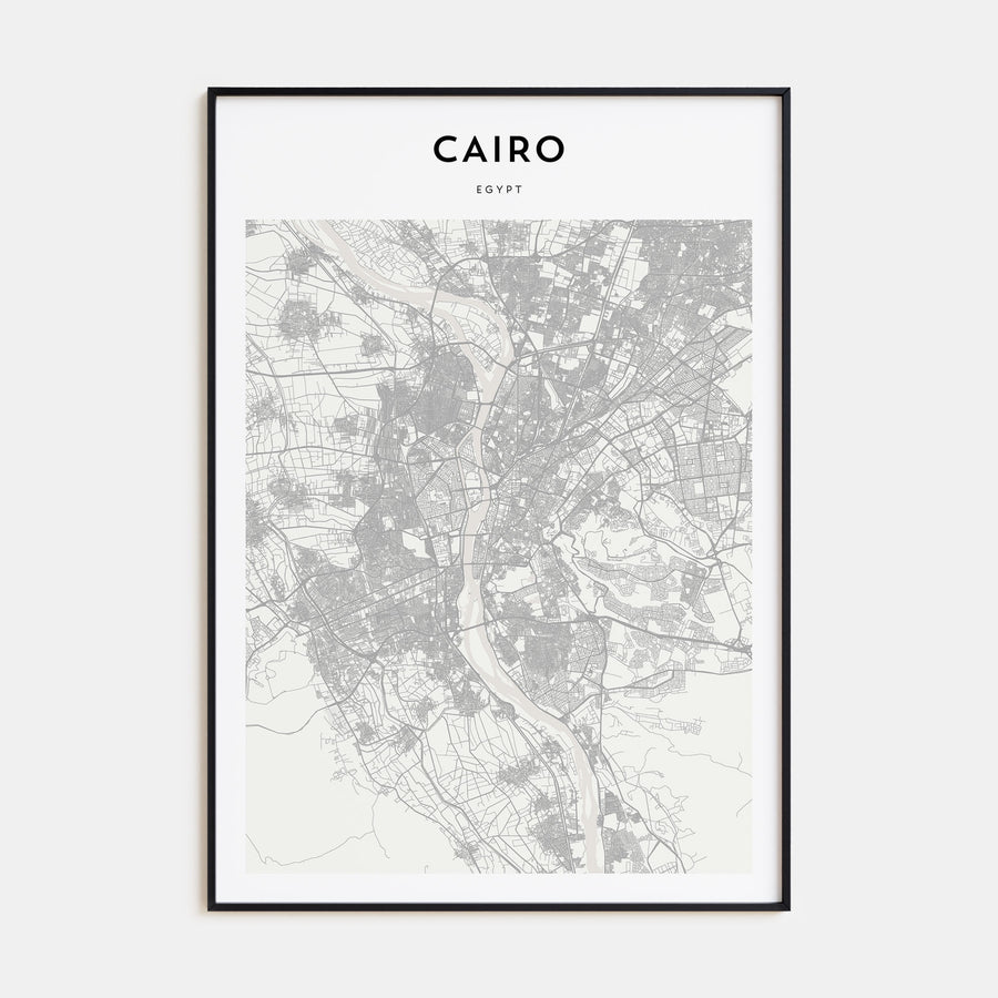 Cairo Map Portrait Poster