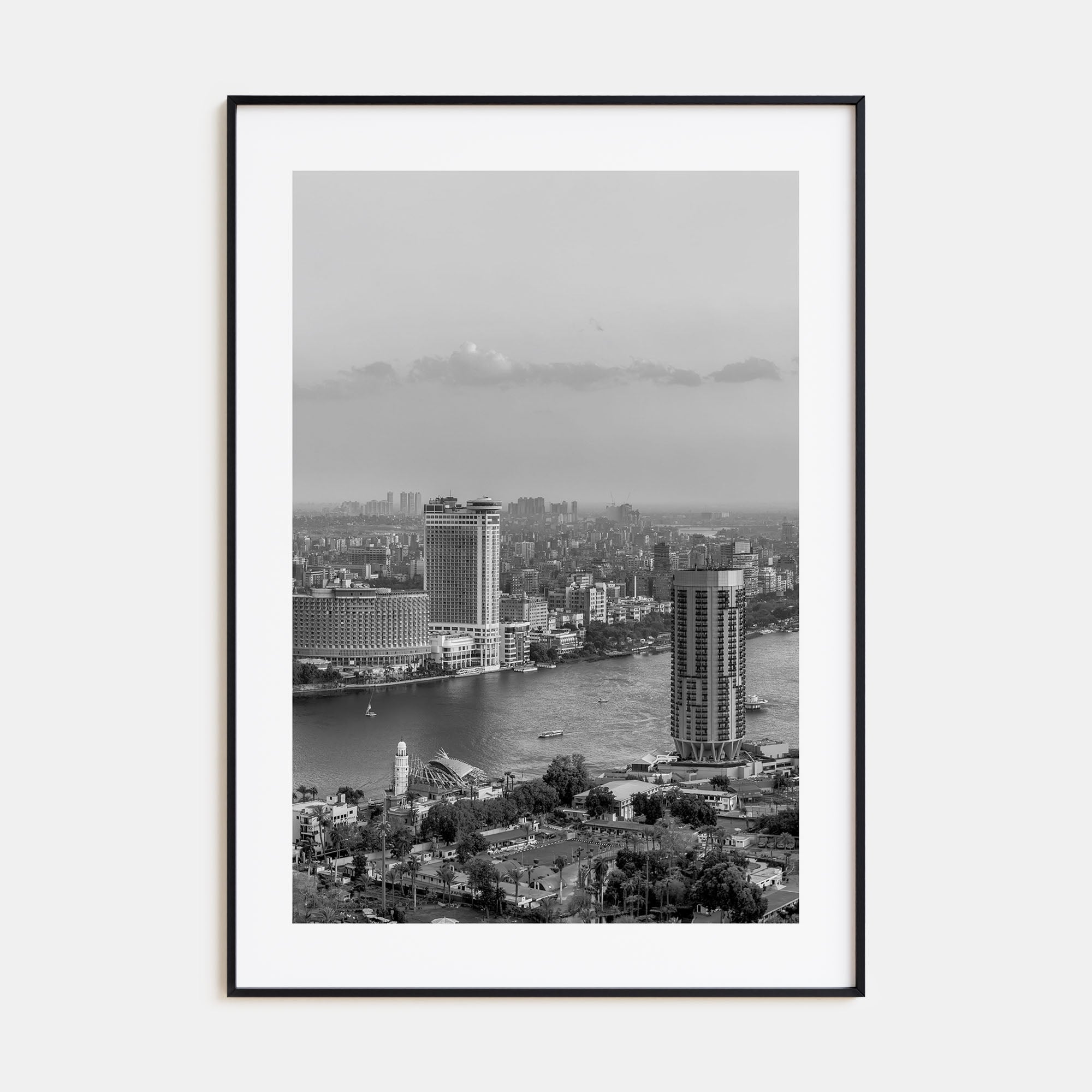 Cairo Photo B&W Poster