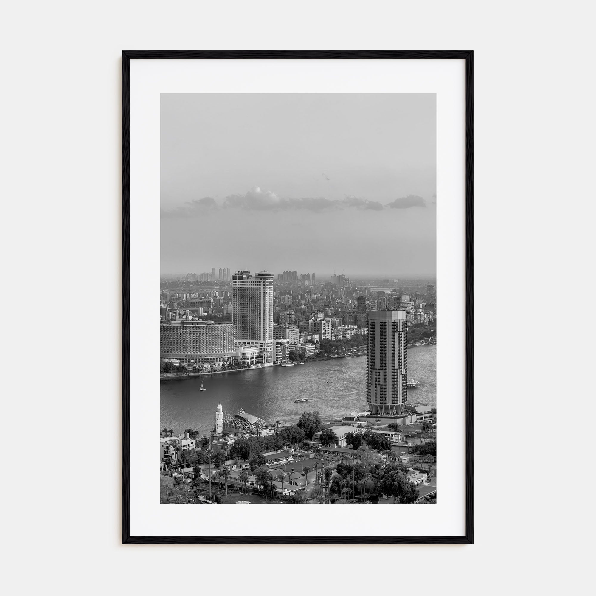 Cairo Photo B&W Poster