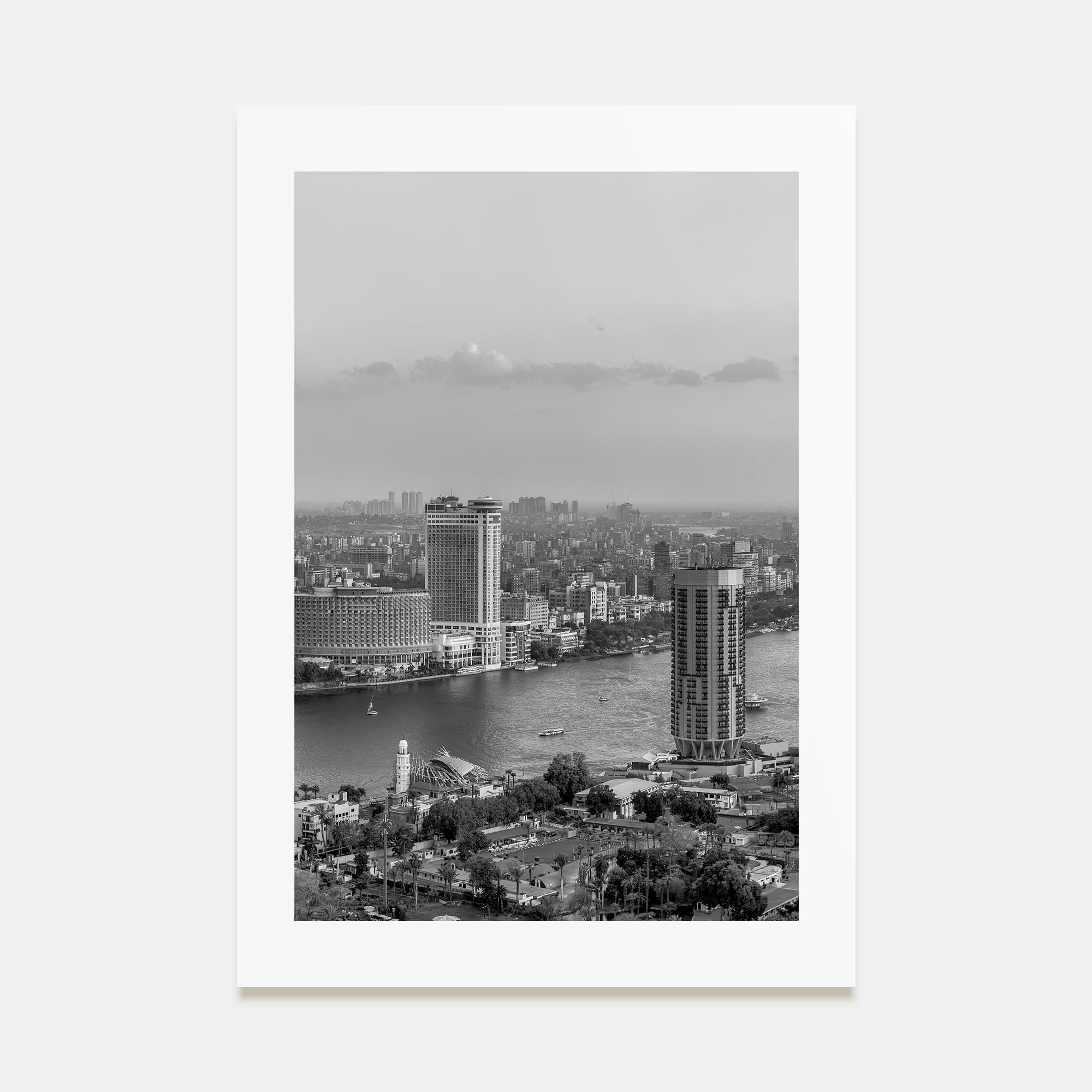Cairo Photo B&W Poster